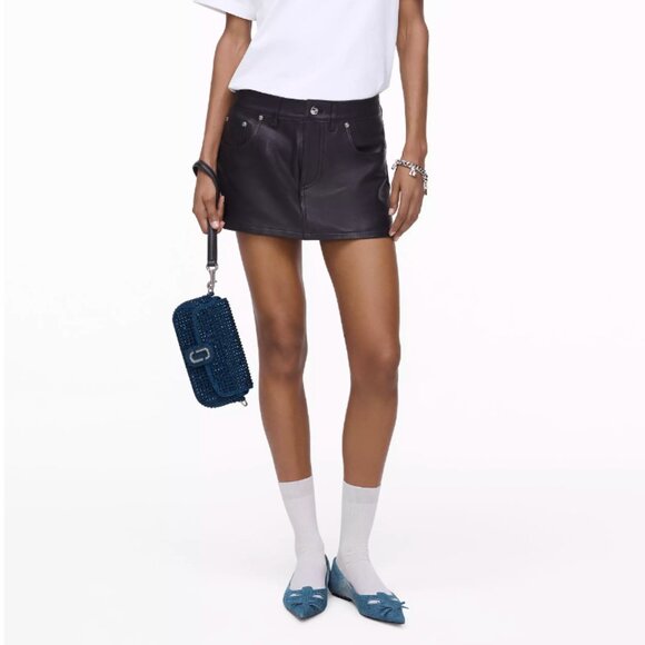 NWT!NEW!Marc Jacobs The Crystal Denim Clover Shoulder Bag -2 straps 3 uses - Picture 6 of 10